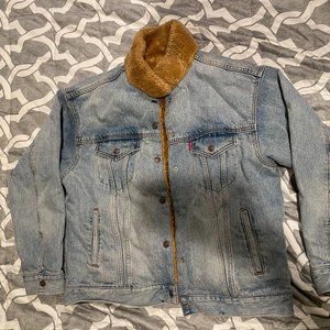 LEVI'S Faux Fur Denim Jacket